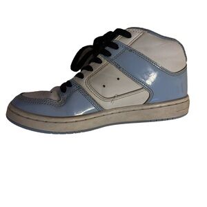 DC Comics Kids High-Top Sneakers - White and Light Blue